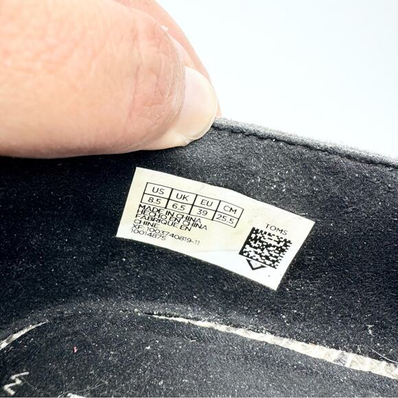 TOMS Faux Snake Shaye Low Booties Grey/White Size 8.5 Office Preppy Minimalist - Picture 11 of 11